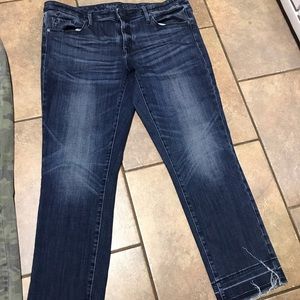 Mossimo cropped straight legged jeans size 14